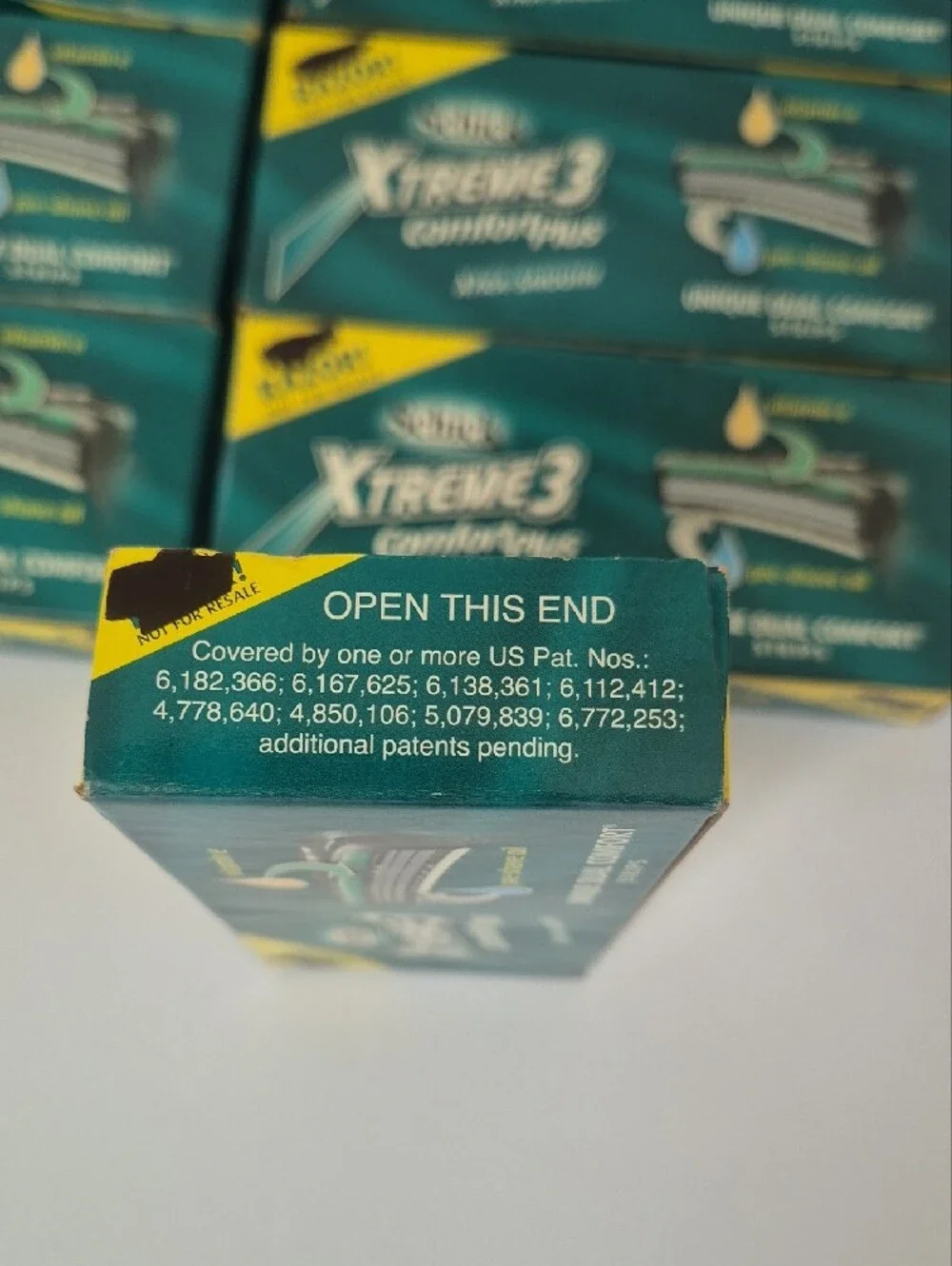 (9) Vintage Schick Xtreme3 Comfort plus Razors NOS Vintage Advertising